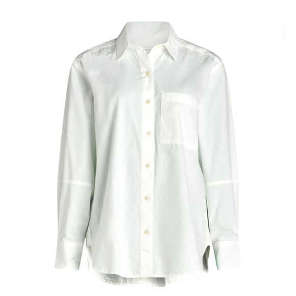 Classic White Button-Up Shirt Cotton Tunic Blouse Size XL - Picture 3 of 7